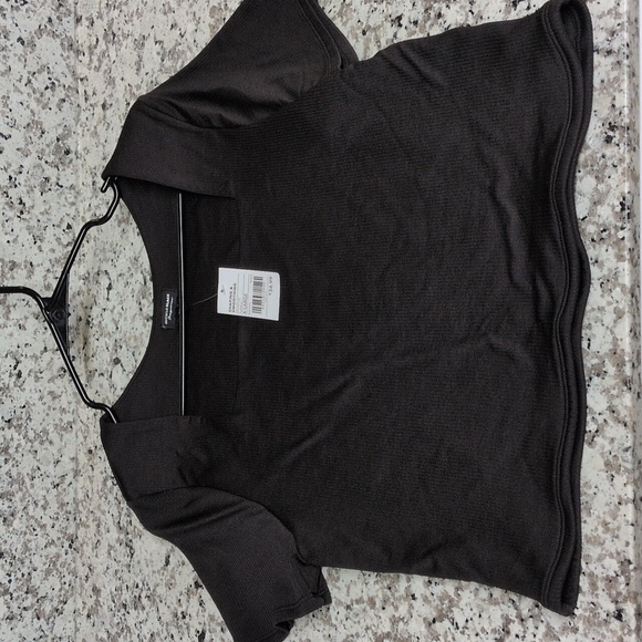 NEW Buckle BLACK Shaping & Smoothing Black Ribbed Crop Top Sz XL NWT Contour - Picture 6 of 7